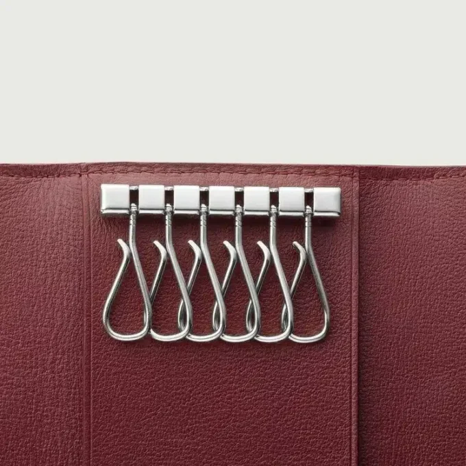 6-Key Key Ring, Must De Cartier – Black Calfskin, Stainless Steel Finish – Cartier 6-Key Key Ring, Must De Cartier – Black Calfskin, Stainless Steel Finish – Cartier