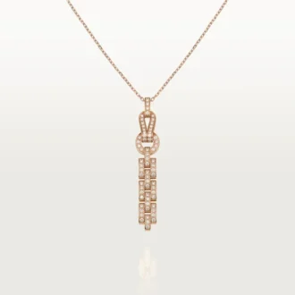 Agrafe Necklace – Pink Gold, Diamonds – Cartier