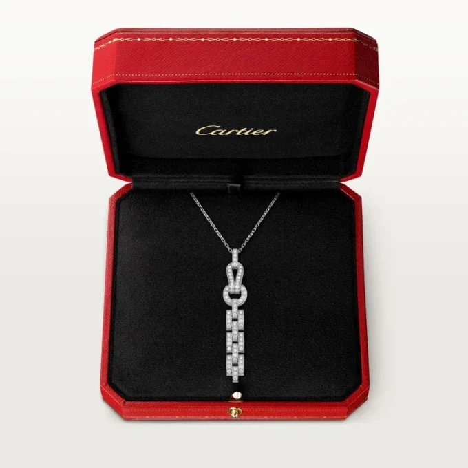 Agrafe Necklace – White Gold, Diamonds – Cartier Agrafe Necklace – White Gold, Diamonds – Cartier