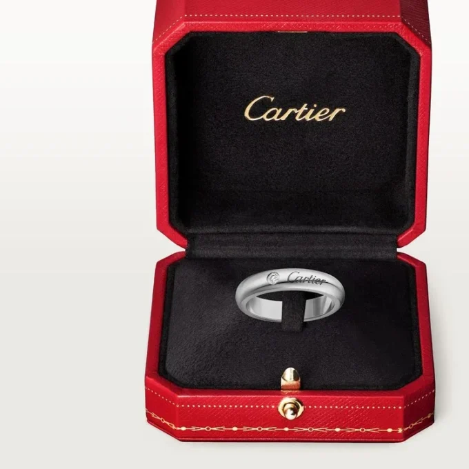 C De Cartier Wedding Band, 4 Mm Width, 1 Diamond C De Cartier Wedding Band, 4 Mm Width, 1 Diamond