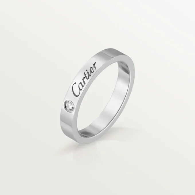 C De Cartier Wedding Band – Platinum, Diamond – Cartier C De Cartier Wedding Band – Platinum, Diamond – Cartier