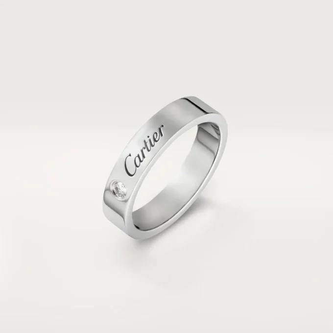 C De Cartier Wedding Band – Platinum, Diamond – Cartier C De Cartier Wedding Band – Platinum, Diamond – Cartier