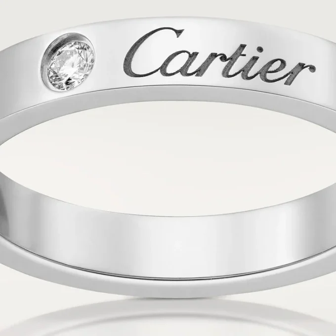C De Cartier Wedding Band – Platinum, Diamond – Cartier C De Cartier Wedding Band – Platinum, Diamond – Cartier