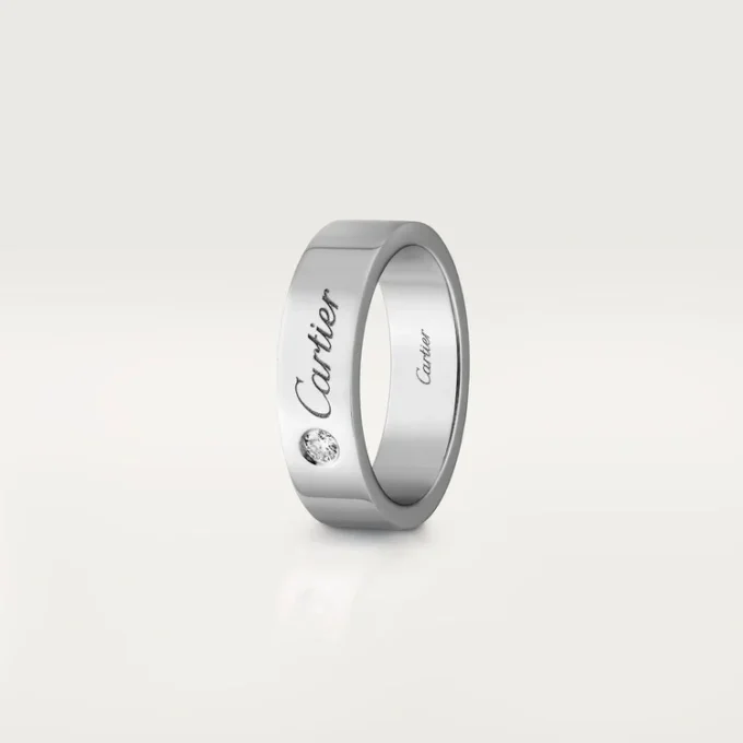 C De Cartier Wedding Band – Platinum, Diamond – Cartier C De Cartier Wedding Band – Platinum, Diamond – Cartier