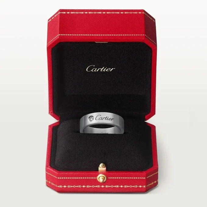 C De Cartier Wedding Band – Platinum, Diamond – Cartier C De Cartier Wedding Band – Platinum, Diamond – Cartier