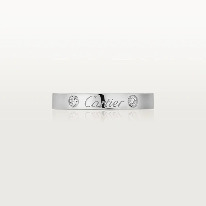C De Cartier Wedding Band – Platinum, Diamonds – Cartier C De Cartier Wedding Band – Platinum, Diamonds – Cartier