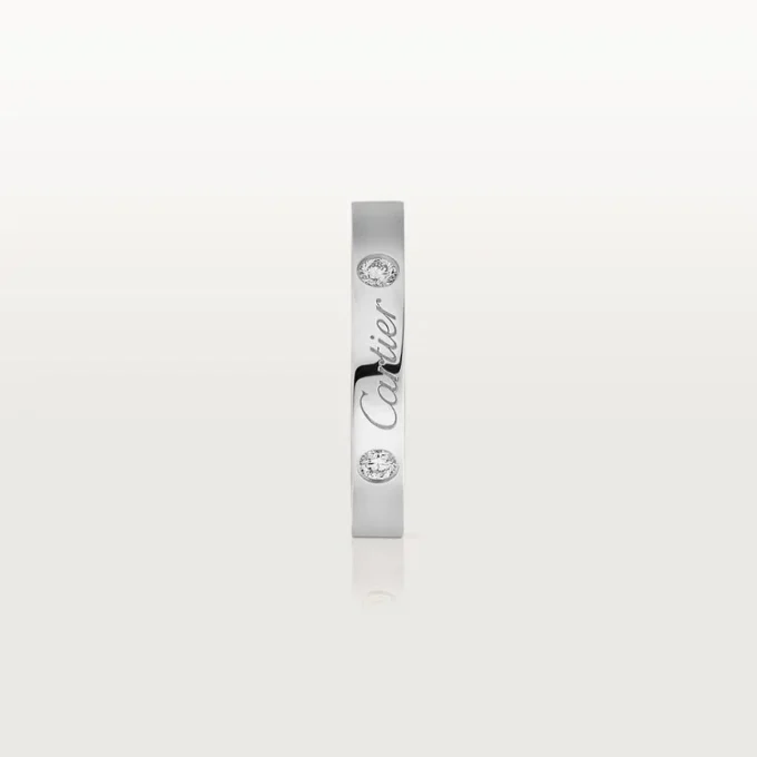 C De Cartier Wedding Band – Platinum, Diamonds – Cartier C De Cartier Wedding Band – Platinum, Diamonds – Cartier
