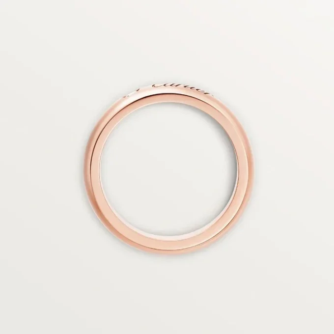C De Cartier Wedding Ring, 4 Mm Width, 1 Diamond C De Cartier Wedding Ring, 4 Mm Width, 1 Diamond