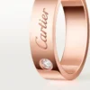 C De Cartier Wedding Ring, 5 Mm Width, 1 Diamond C De Cartier Wedding Ring, 5 Mm Width, 1 Diamond