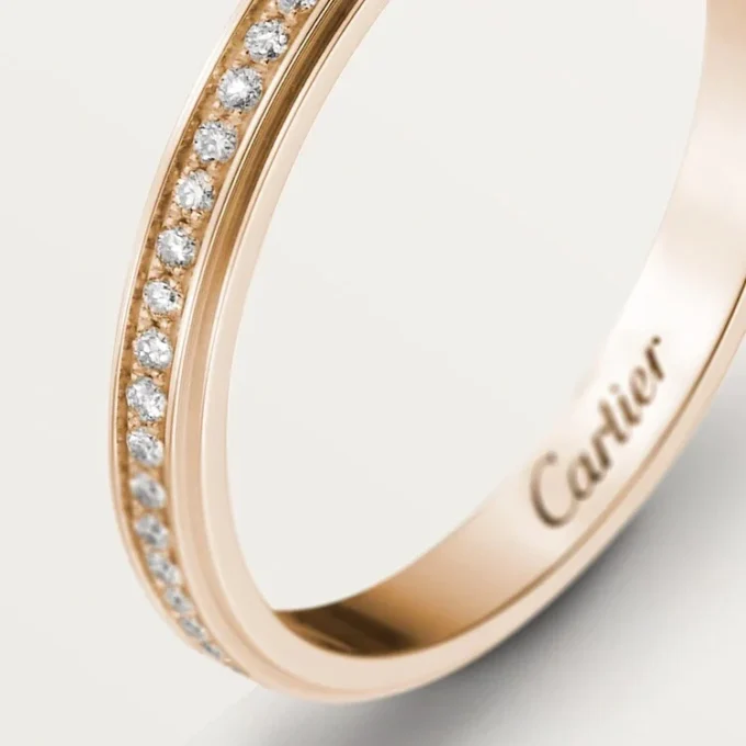 Cartier D’amour Wedding Band – Pink Gold, Diamonds – Cartier Cartier D’amour Wedding Band – Pink Gold, Diamonds – Cartier