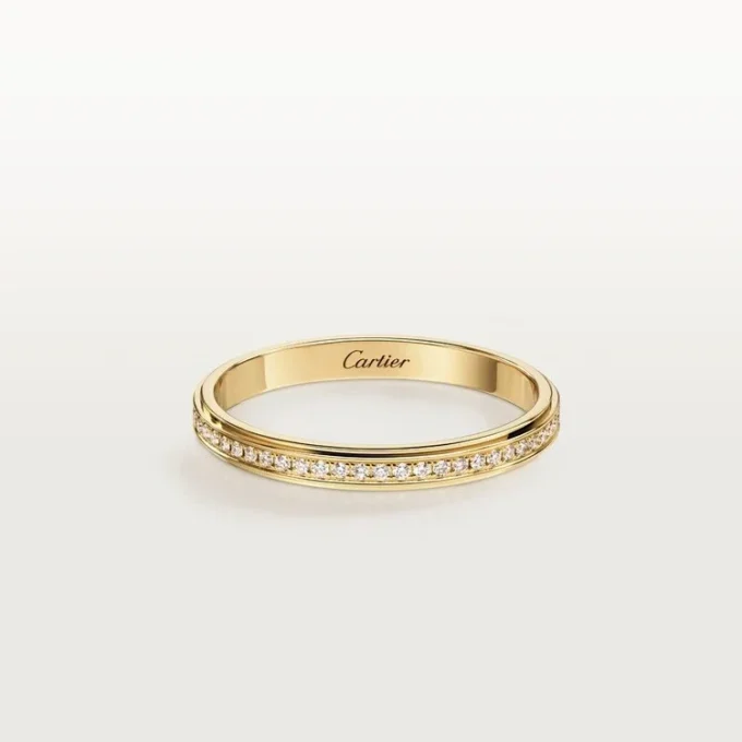 Cartier D’amour Wedding Ring, 2.3 Mm Width, Paved Cartier D’amour Wedding Ring, 2.3 Mm Width, Paved