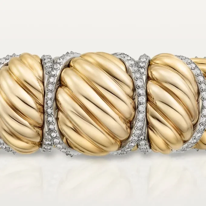 Cartier Libre Tressage Bracelet, Diamonds Cartier Libre Tressage Bracelet, Diamonds