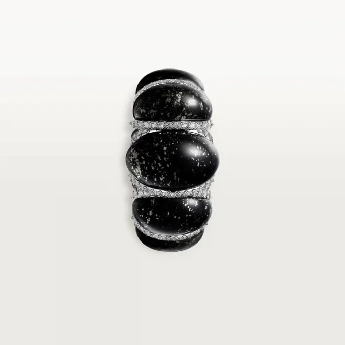 Cartier Libre Tressage Ring, Metaquartzite, Diamonds