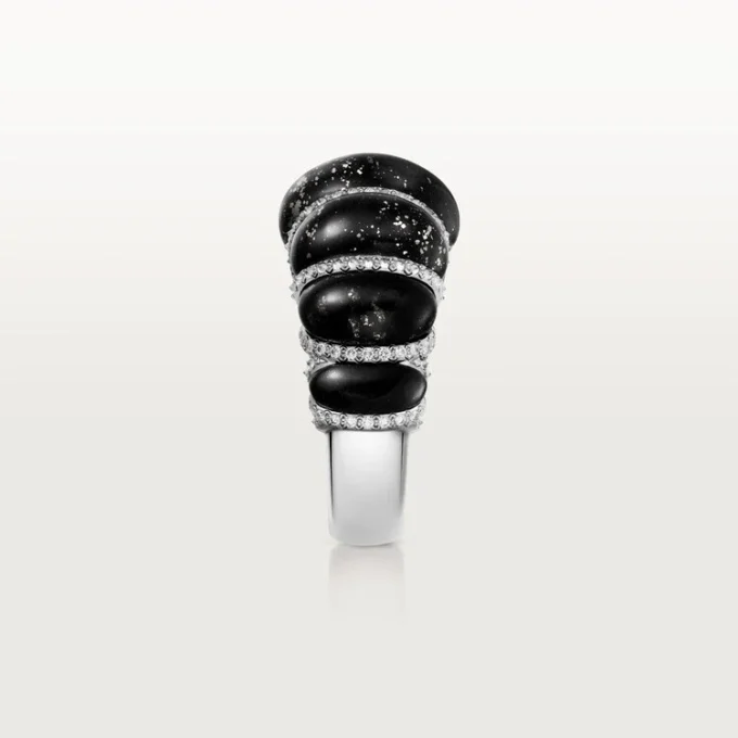 Cartier Libre Tressage Ring, Metaquartzite, Diamonds
