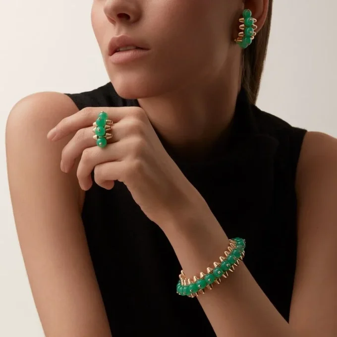 Clash De Cartier Bracelet, Chrysoprase, Extra-Large Model Clash De Cartier Bracelet, Chrysoprase, Extra-Large Model
