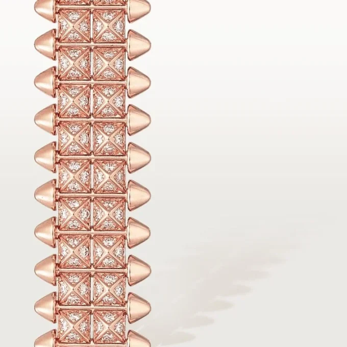 Clash De Cartier Bracelet, Flexible, Double Row, Paved Clash De Cartier Bracelet, Flexible, Double Row, Paved