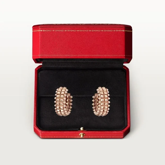 Clash De Cartier Hoop Earrings, Double Row Clash De Cartier Hoop Earrings, Double Row