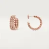 Clash De Cartier Hoop Earrings, Double Row, Paved Clash De Cartier Hoop Earrings, Double Row, Paved