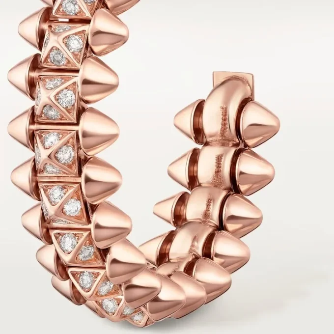 Clash De Cartier Hoop Earrings, Small Model, Paved Clash De Cartier Hoop Earrings, Small Model, Paved
