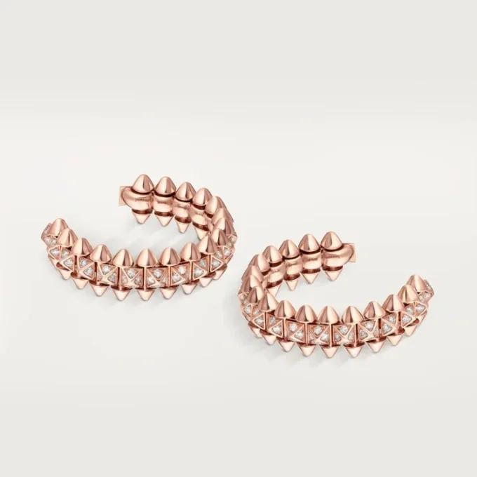 Clash De Cartier Hoop Earrings, Small Model, Paved Clash De Cartier Hoop Earrings, Small Model, Paved