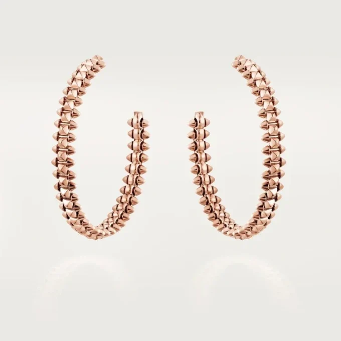 Clash De Cartier Hoop Earrings Small Model – Rose Gold – Cartier Clash De Cartier Hoop Earrings Small Model – Rose Gold – Cartier