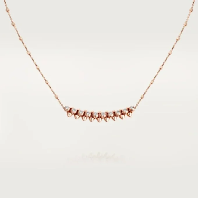 Clash De Cartier Necklace Diamonds – Pink Gold, Diamonds – Cartier Clash De Cartier Necklace Diamonds – Pink Gold, Diamonds – Cartier