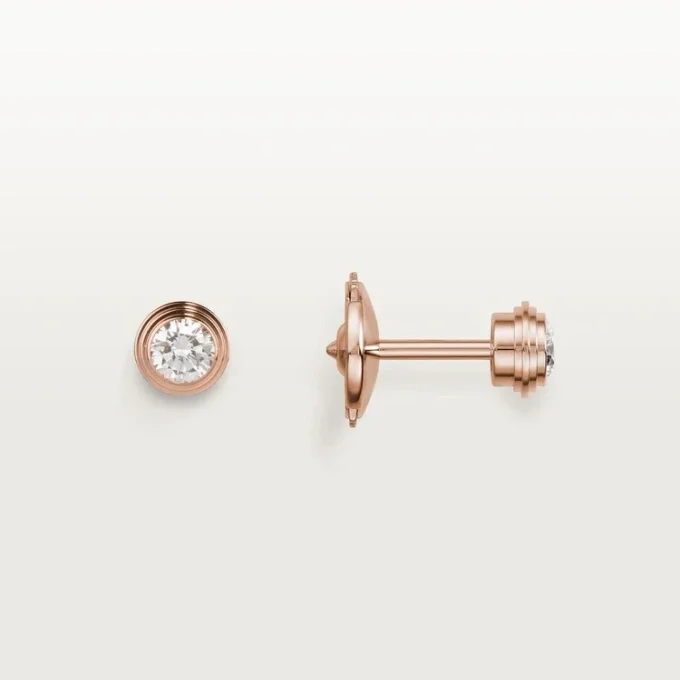 Diamants Legers Earrings, Mm – Pink Gold, Diamonds – Cartier Diamants Legers Earrings, Mm – Pink Gold, Diamonds – Cartier