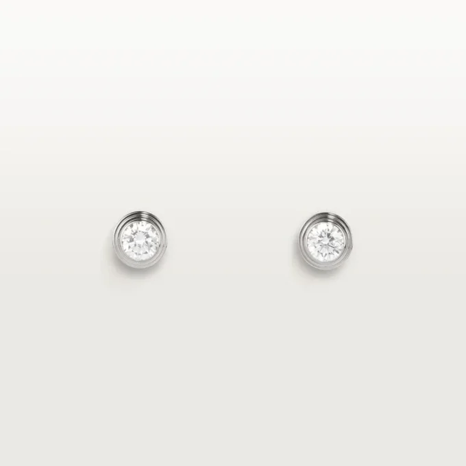 Diamants Legers Earrings, Mm – White Gold, Diamonds – Cartier Diamants Legers Earrings, Mm – White Gold, Diamonds – Cartier