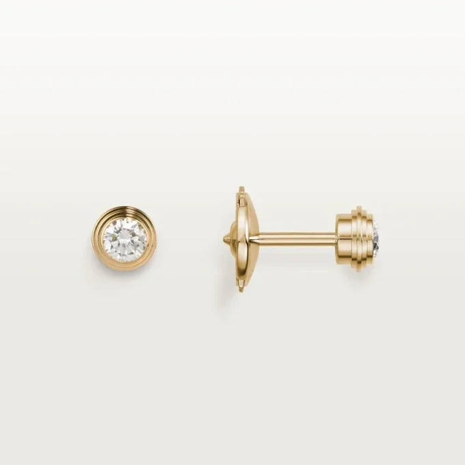 Diamants Legers Earrings, Mm – Yellow Gold, Diamonds – Cartier Diamants Legers Earrings, Mm – Yellow Gold, Diamonds – Cartier