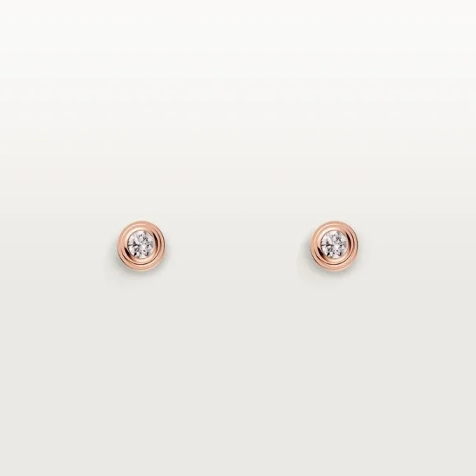 Diamants Legers Earrings Xs – Pink Gold, Diamonds – Cartier Diamants Legers Earrings Xs – Pink Gold, Diamonds – Cartier