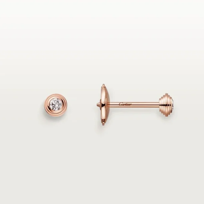 Diamants Legers Earrings Xs – Pink Gold, Diamonds – Cartier Diamants Legers Earrings Xs – Pink Gold, Diamonds – Cartier