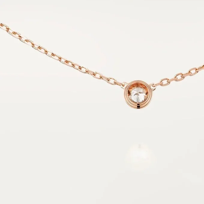 Diamants Legers Necklace, Lm – Pink Gold, Diamond – Cartier Diamants Legers Necklace, Lm – Pink Gold, Diamond – Cartier
