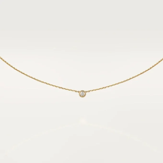 Diamants Legers Necklace Xs – Yellow Gold, Diamond – Cartier Diamants Legers Necklace Xs – Yellow Gold, Diamond – Cartier