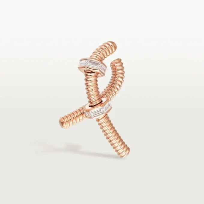 Ecrou De Cartier Right Earring – Rose Gold, Diamonds – Cartier Ecrou De Cartier Right Earring – Rose Gold, Diamonds – Cartier