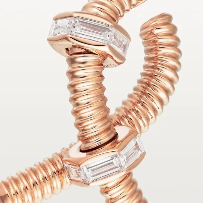 Ecrou De Cartier Right Earring – Rose Gold, Diamonds – Cartier Ecrou De Cartier Right Earring – Rose Gold, Diamonds – Cartier