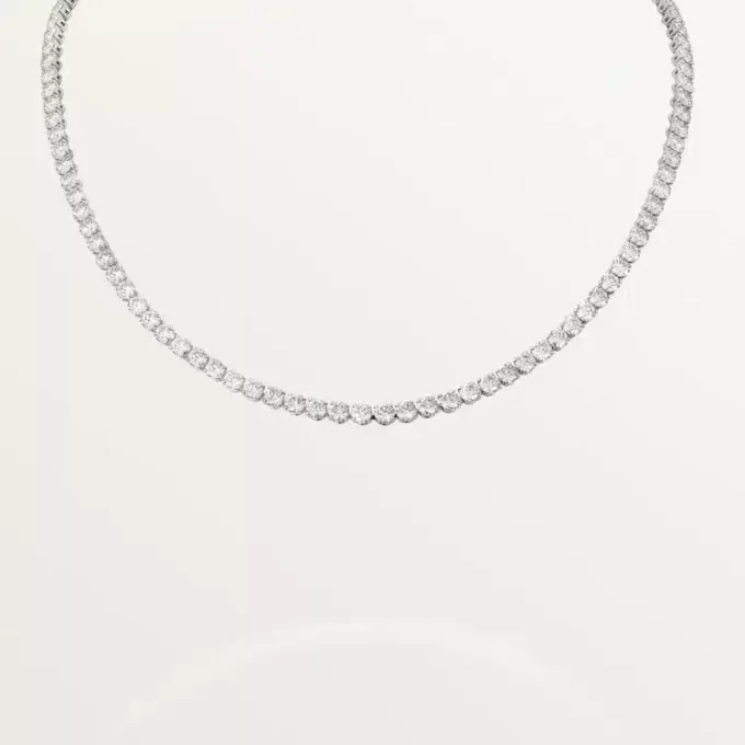 Lignes Essentielles Necklace, Brilliant-Cut Diamonds