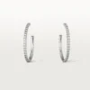 Etincelle De Cartier Earrings, Medium Model – White Gold, Diamonds – Cartier Etincelle De Cartier Earrings, Medium Model – White Gold, Diamonds – Cartier