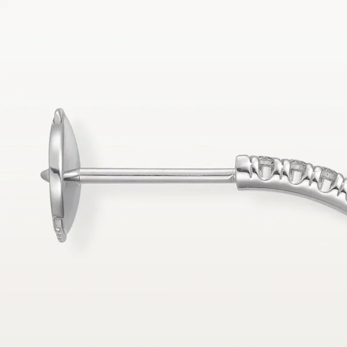 Etincelle De Cartier Earrings, Medium Model – White Gold, Diamonds – Cartier Etincelle De Cartier Earrings, Medium Model – White Gold, Diamonds – Cartier