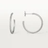 Etincelle De Cartier Earrings, Medium Model – White Gold, Diamonds – Cartier Etincelle De Cartier Earrings, Medium Model – White Gold, Diamonds – Cartier