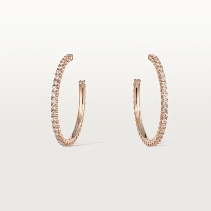Etincelle De Cartier Earrings – Pink Gold, Diamonds – Cartier Etincelle De Cartier Earrings – Pink Gold, Diamonds – Cartier