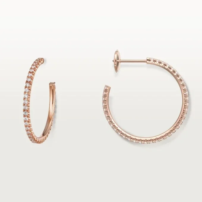 Etincelle De Cartier Earrings – Pink Gold, Diamonds – Cartier Etincelle De Cartier Earrings – Pink Gold, Diamonds – Cartier