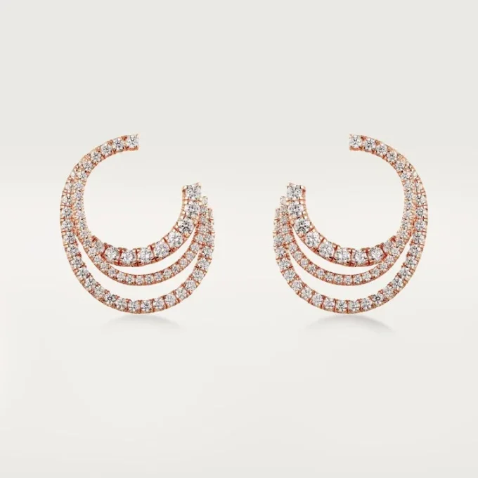 Etincelle De Cartier Earrings – Rose Gold, Diamonds – Cartier Etincelle De Cartier Earrings – Rose Gold, Diamonds – Cartier