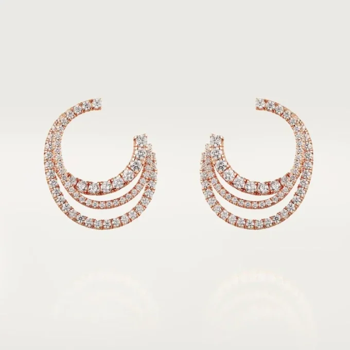 Etincelle De Cartier Earrings – Rose Gold, Diamonds – Cartier Etincelle De Cartier Earrings – Rose Gold, Diamonds – Cartier