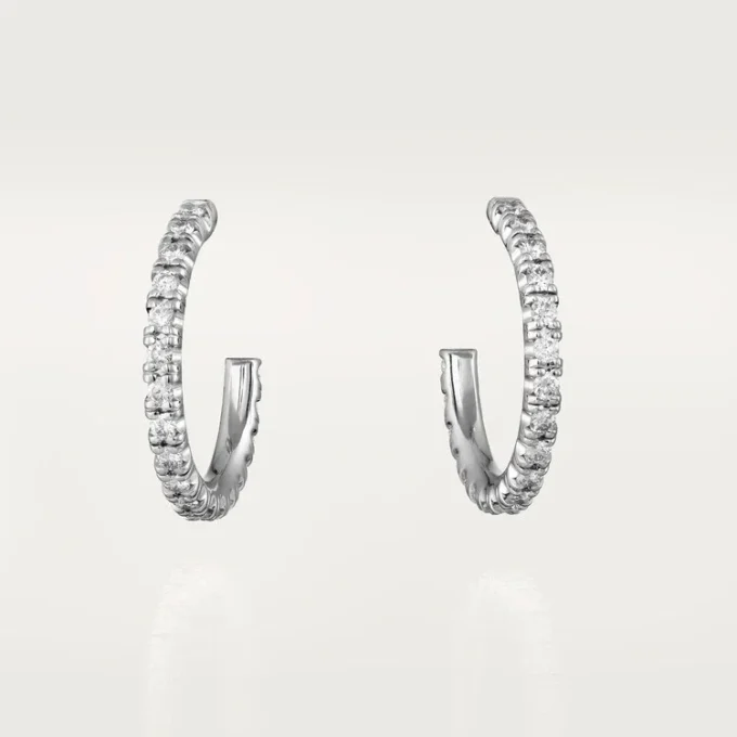 Etincelle De Cartier Earrings, Small Model – White Gold, Diamonds – Cartier Etincelle De Cartier Earrings, Small Model – White Gold, Diamonds – Cartier