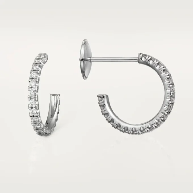 Etincelle De Cartier Earrings, Small Model – White Gold, Diamonds – Cartier Etincelle De Cartier Earrings, Small Model – White Gold, Diamonds – Cartier