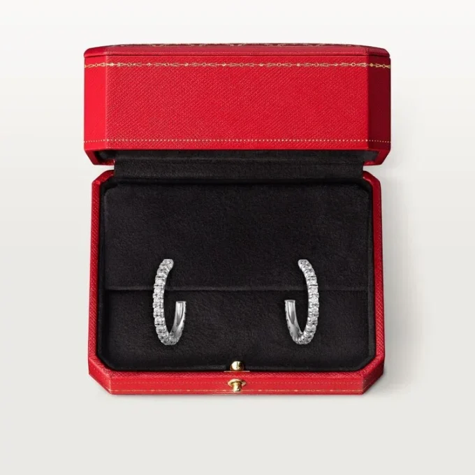 Etincelle De Cartier Earrings, Small Model – White Gold, Diamonds – Cartier Etincelle De Cartier Earrings, Small Model – White Gold, Diamonds – Cartier