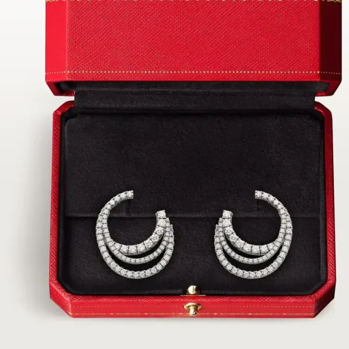 Etincelle De Cartier Earrings – White Gold, Diamonds – Cartier Etincelle De Cartier Earrings – White Gold, Diamonds – Cartier