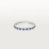 Etincelle De Cartier Wedding Band – Platinum, Sapphires, Diamonds – Cartier