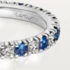 Etincelle De Cartier Wedding Band – Platinum, Sapphires, Diamonds – Cartier