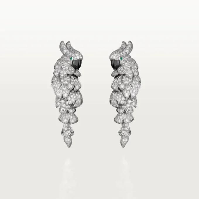 Faune Et Flore De Cartier Earrings, Paved Faune Et Flore De Cartier Earrings, Paved